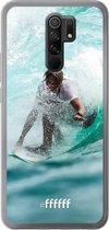 Xiaomi Redmi 9 Hoesje Transparant TPU Case - Boy Surfing #ffffff