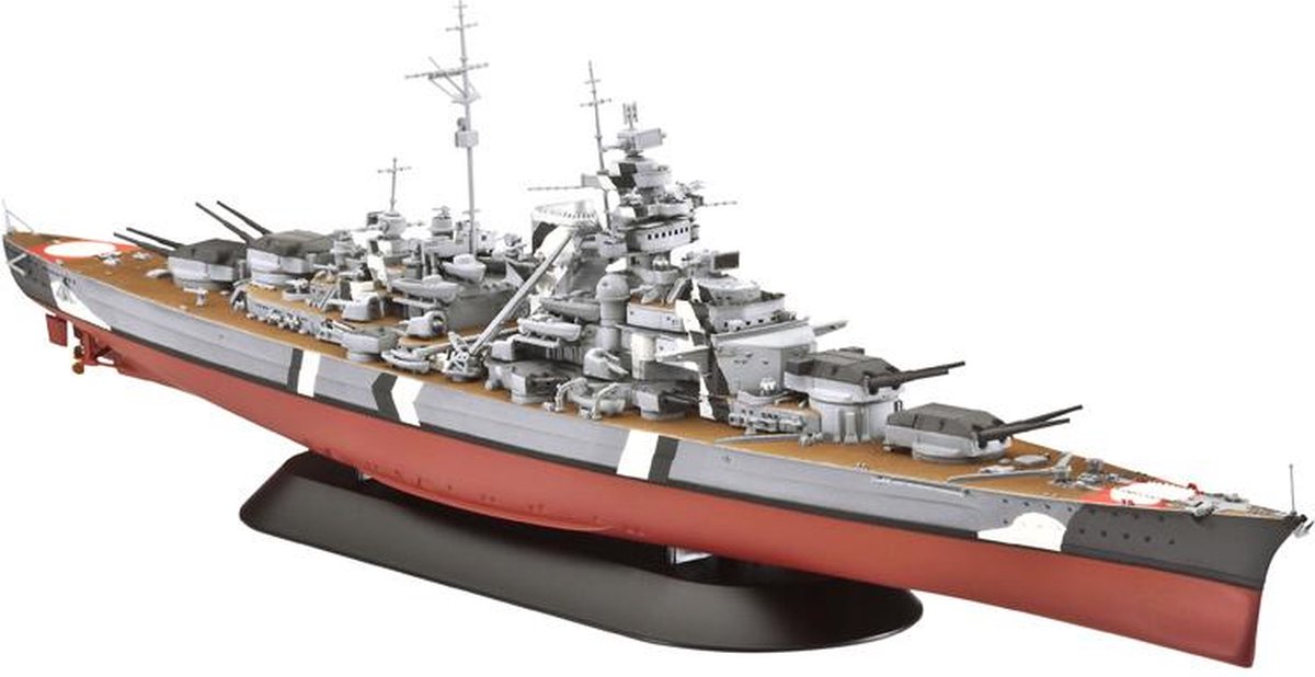 Revell Modelbouwpakket Schepen - 05098 Battleship Bismarck - Bismarck-klasse - Schip Plastic - 1:700 - Modelbouw