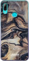 Honor 10 Lite Hoesje Transparant TPU Case - Wood Marble #ffffff