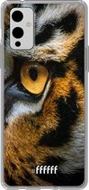 6F hoesje - geschikt voor OnePlus 9 -  Transparant TPU Case - Tiger #ffffff