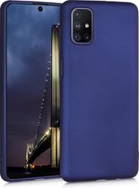 kwmobile telefoonhoesje voor Samsung Galaxy M51 - Hoesje voor smartphone - Back cover in metallic blauw