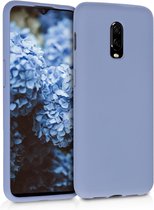 kwmobile telefoonhoesje voor OnePlus 6T - Hoesje met siliconen coating - Smartphone case in lavendelgrijs