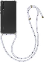 kwmobile telefoonhoesje compatibel met Huawei P20 Pro - Hoesje met koord - Back cover in wit