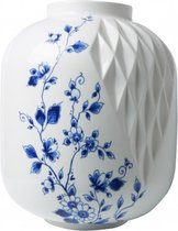 Witte vaas - 25 cm - grote vaas - bloemenvaas - Delfts blauw - cadeau voor haar - vaas Delfts blauw - Hollandse cadeautjes - cadeau voor vrouw - Moederdag cadeau voor mama