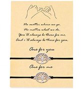 Vriendschapsarmband - Geluksarmband - Pinky promise - BFF - Vrienden - Relatie - Boom - 30 cm -valentijn voor hem en haar -cadeau voor hem en haar- bindings armband -koppel armband