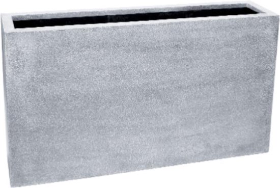 Plantenbak fiberstone cm betonlook grijs | bol.com