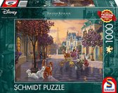 Schmidt Spiele Disney The Aristocats Contourpuzzel 1000 stuk(s) Dieren