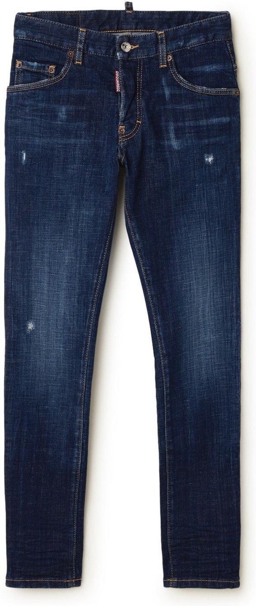 Dsquared2 Skinny fit jeans met ripped details/ Spijkerbroek - Maat 140