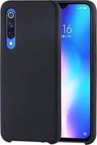 Effen kleur Vloeibare siliconen schokbestendige hoes voor Geschikt voor Xiaomi Mi 9 SE (zwart)