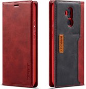 Voor Huawei Mate 20 Lite LC.IMEEKE LC-001-serie PU + TPU kleuraanpassing frosted horizontale flip lederen tas met houder en kaartsleuf (rood)