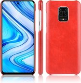 Voor Xiaomi Redmi Note 9 Pro / Note 9s / Note 9 Pro max Shockproof Litchi Texture PC + PU Case (rood)
