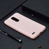 Voor LG K10 (2018) Candy Color TPU Case (roze)