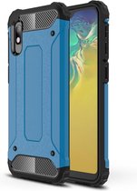Magic Armor TPU + PC combinatie Case voor Galaxy A10e (blauw)