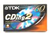 TDK CDing2 60 position chrome Cassettebandje - Uiterst geschikt voor alle opnamedoeleinden / Sealed Blanco Cassettebandje / Cassettedeck / Walkman.