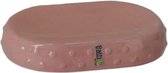 Zeephouder/zeepbakje roze keramiek 15 cm - Toilet/badkamer accessoires