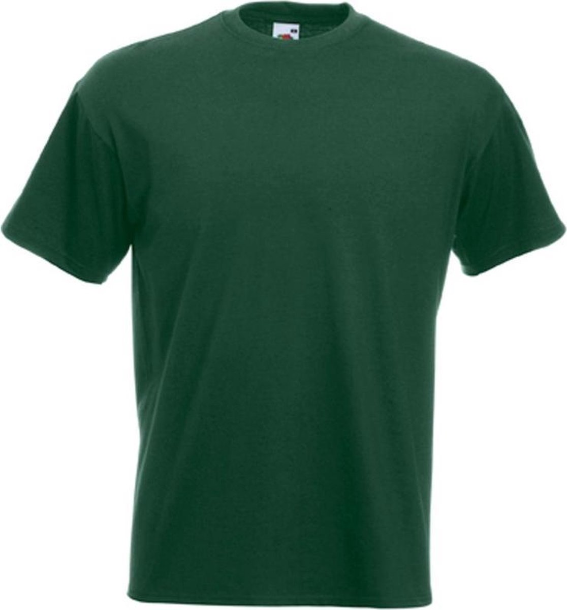 Set van 3x stuks basic donker groene t shirt voor heren voordelige 100 katoen. bol