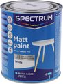 Laque acrylique mate Spectrum Bois Peinture intérieure et extérieure, métaux non ferreux, PVC rigide et plâtre