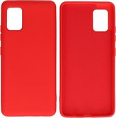 Bestcases 2.0mm Dikke Fashion Telefoonhoesje - Samsung Galaxy A51 5G Hoesje - Samsung Galaxy A51 5G Case - Galaxy A51 5G Backcover - Rood