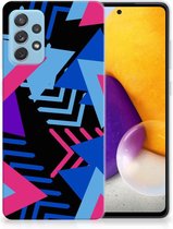Smartphone hoesje Geschikt voor Samsung Galaxy A72 TPU Case Funky Triangle