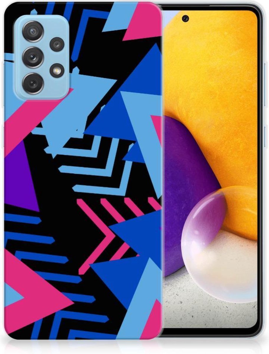 Samsung Galaxy A72 TPU Hoesje Funky Triangle