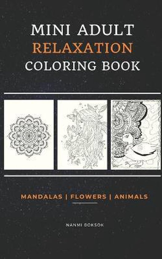 Mini Adult Relaxation Coloring Book - cover