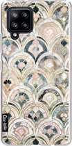 Casetastic Samsung Galaxy A42 (2020) 5G Hoesje - Softcover Hoesje met Design - Art Deco Marble Tiles Print