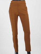 Dames tregging Isabella L/XL - Cognac - Luxe & Comfort - Hoge Taille