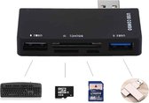 Let op type!! USB 3.0 naar TF + SD + USB 3.0 + USB 2.0 + Micro USB-poort HUB kaartlezer voor Microsoft Surface Pro 3 / 4