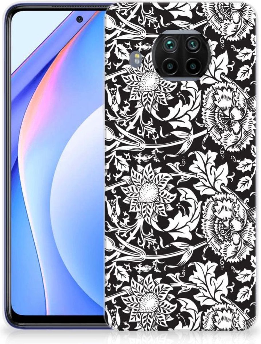 Xiaomi Mi 10T Lite TPU Case Black Flowers