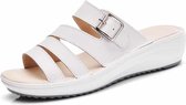 Platte open teen slip Fashion Casual strand sandalen en slippers voor vrouwen (kleur: wit maat: 40)