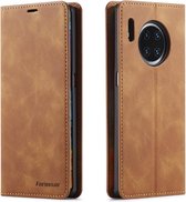 Voor Huawei Mate 30 Pro Forwenw Dream Series Oil Edge Strong Magnetism Horizontal Flip Leather Case with Holder & Card Slots & Wallet & Photo Frame (Brown)