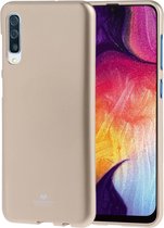 GOOSPERY PEARL JELLY TPU Anti-fall and Scratch Case voor Galaxy A50 (Goud)