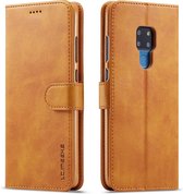 Voor Huawei Mate 20 LC.IMEEKE kalfsleer Horizontaal flip lederen tas, met houder & kaartsleuven & portemonnee (geel)