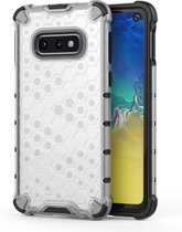 Schokbestendige honingraat pc + tpu case voor Galaxy S10e (grijs)