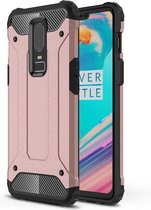 Magic Armor TPU + PC combinatiehoes voor OnePlus 6 (zilver)