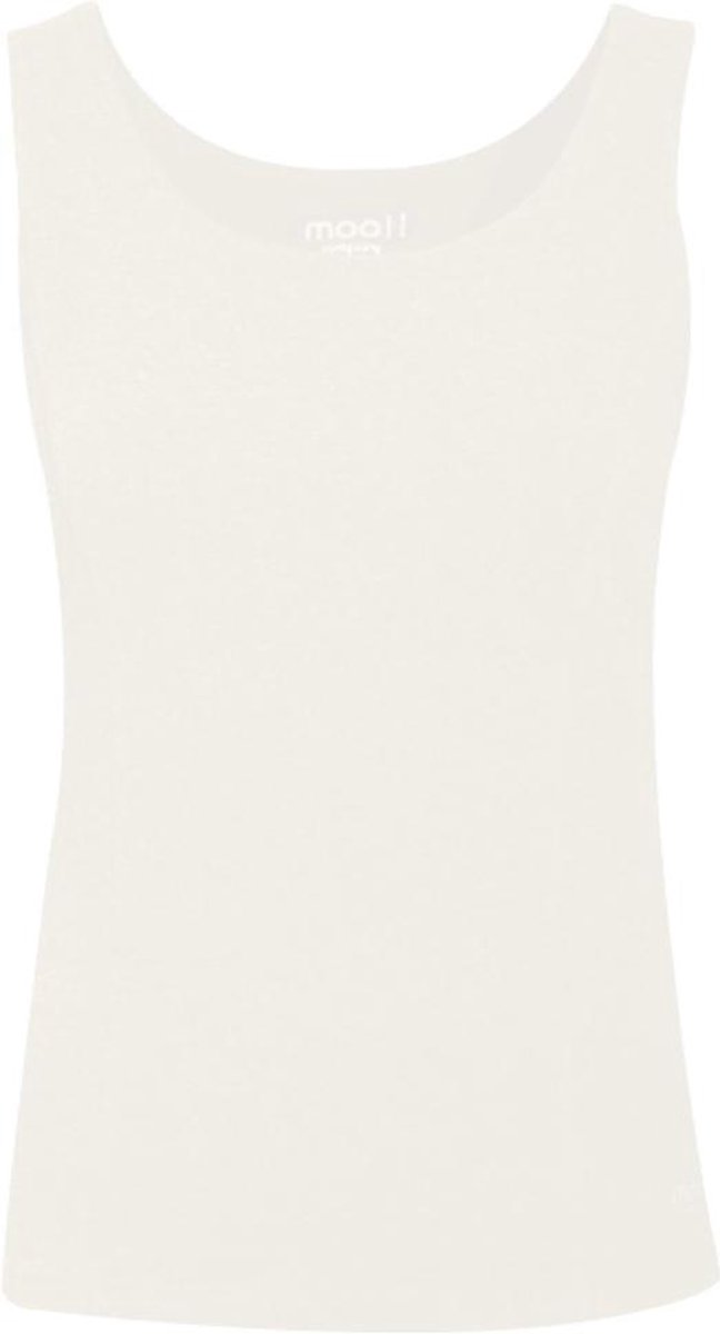 MOOI! Company - Basis Top Amelia - Top met brede bandjes - Aansluitend model - Kleur Ecru - XXL