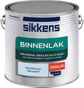 Sikkens Binnenlak - Verf - Hoogglans - Mengkleur - Zachtblauw - 2,5 liter