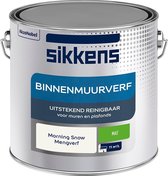 Sikkens - Binnenmuurverf - Muurverf - Mengkleur - Morning Snow - 2,5 Liter