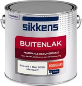 Sikkens Buitenlak - Verf - Hoogglans - Mengkleur - RAL 9016 - 2,5 liter