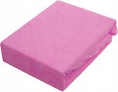 Lotte & Julius hoeslaken 80x180cm badstof roze