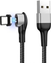DrPhone ICON2 - Super Magnetische USB-C Kabel - 3A - Oplader - Snel Opladen + Dataoverdracht - 90 Graden met Led licht
