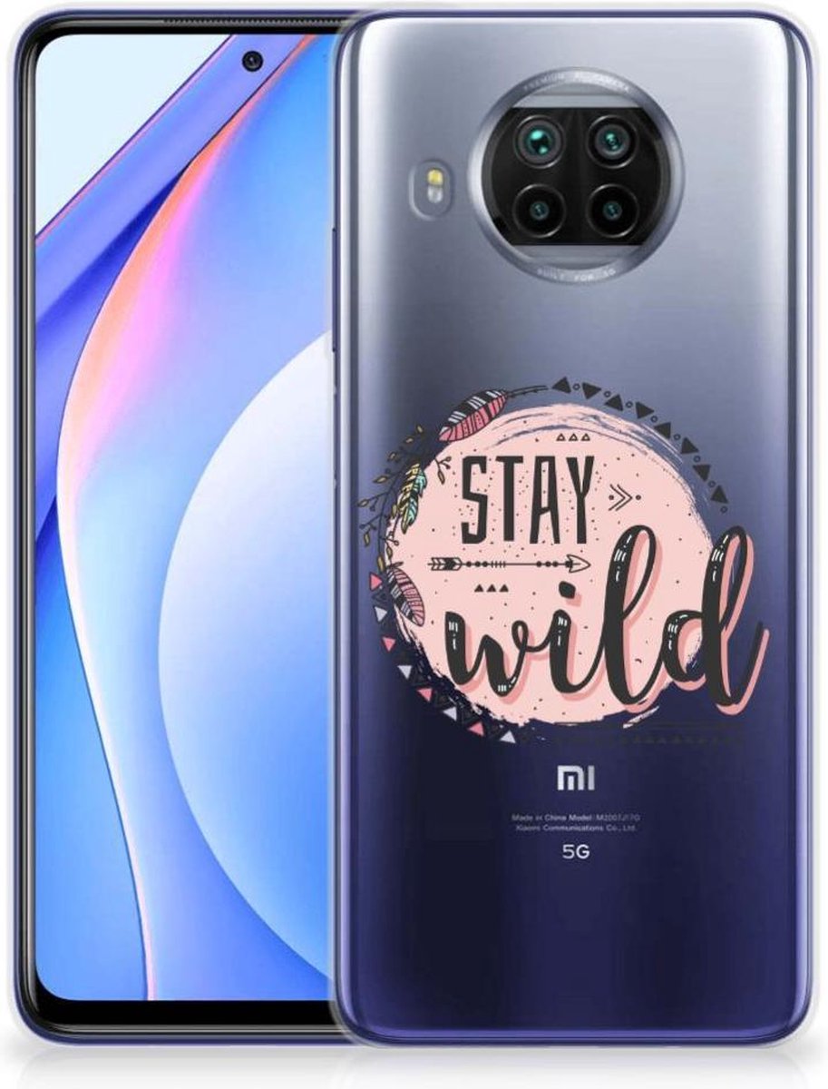 Back Cover voor Xiaomi Mi 10T Lite Telefoonhoesje met Naam Boho Stay Wild