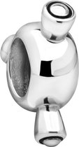 Quiges - 925 - Zilveren - Bedels -Sterling zilver - Beads - Spacer Kraal Charm - Geschikt – voor - alle bekende merken - Armband Z330