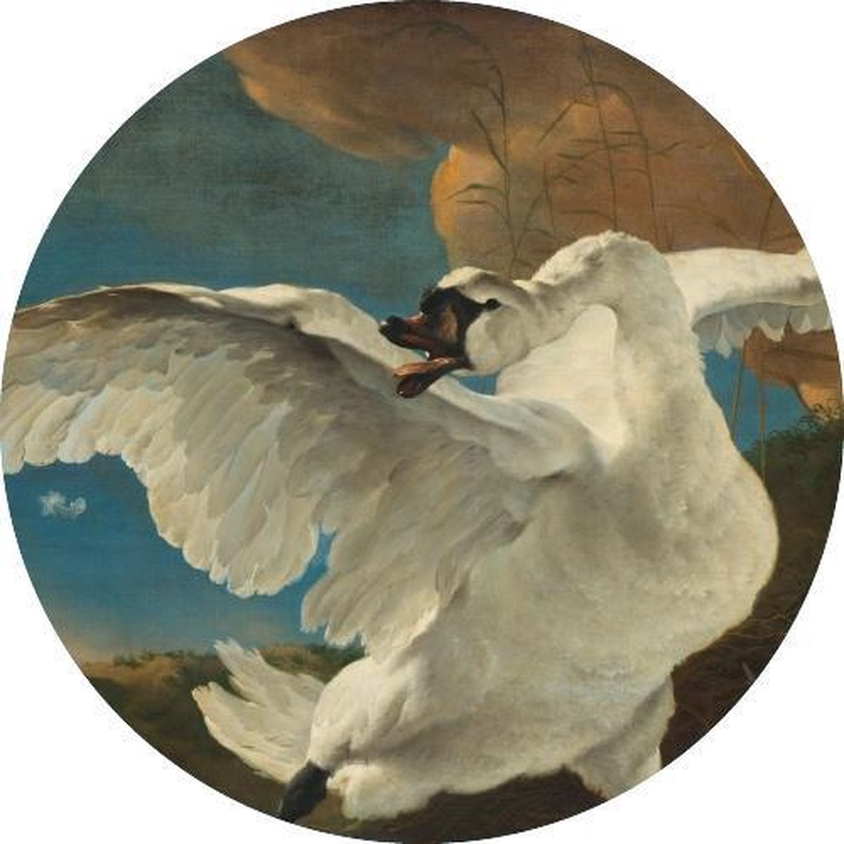 Muursticker Zwaan Rijksmuseum