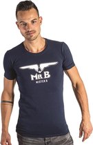 Mister b t-shirt glow in the dark navy medium