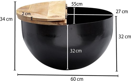 Table basse Sky Style Supla 34 cm de haut