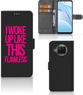GSM Hoesje Xiaomi Mi 10T Lite Bookcase met quotes Woke Up