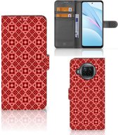Smartphone Hoesje Xiaomi Mi 10T Lite Wallet Book Case Batik Red