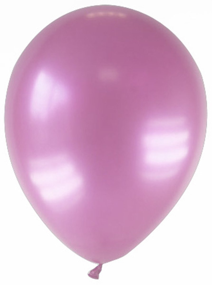 GLOBOLANDIA - 12 gemetalliseerde roze ballonnen