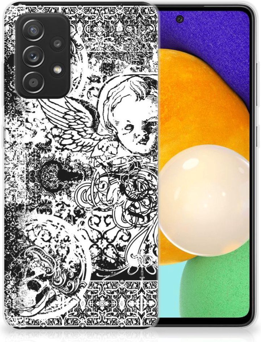 Silicone Back Case Samsung Galaxy A52 (5G/4G) Skulls Angel